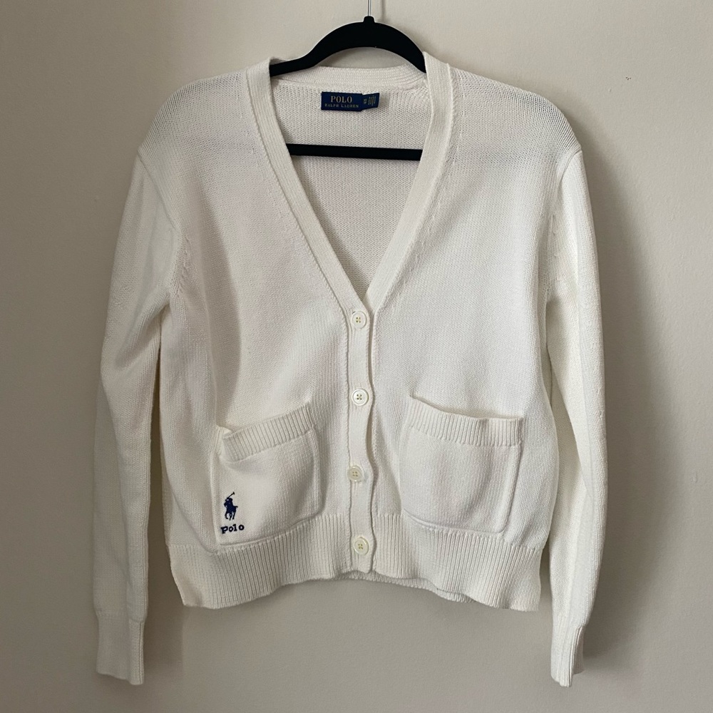 White Ralph Lauren cardigan